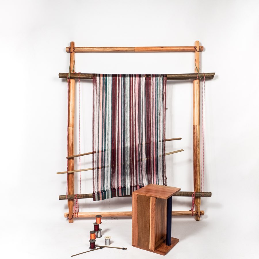 Inspired by the loom, here's the latest installation by #Lagos-based industrial design studio, <a href="/nmbello_Studio/">nmbello Studio</a>, at the  Copenhagen International Fashion Fair for fashion designer, @kennethize in #Paris, #France. Installation showing till the 24th of June #fashion #fashiondesigner