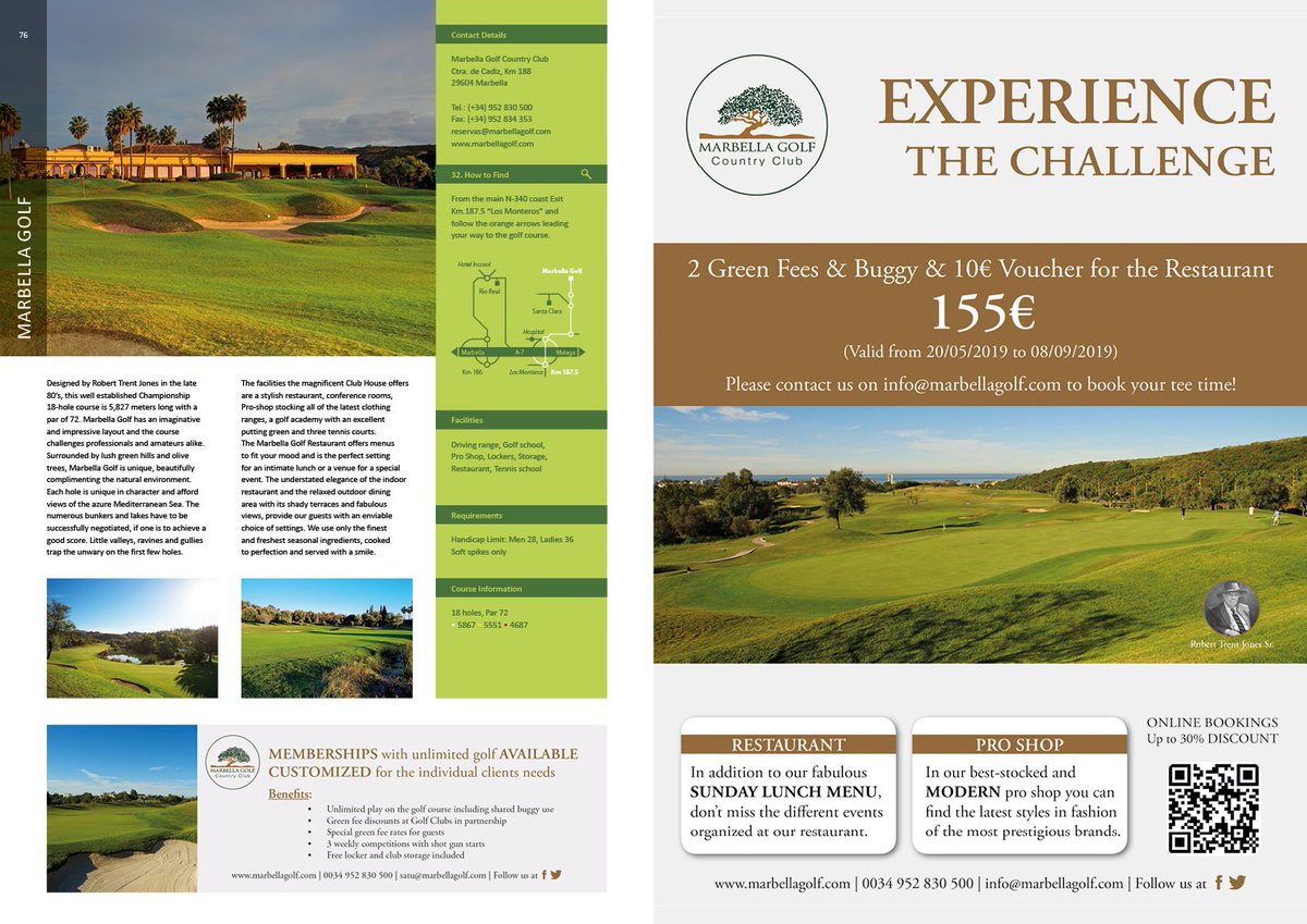 golfguidehq's tweet photo. We are proud to have the continued support or @marbellagolf as part of the family online &amp; #CDSGG found in every club @andalucia @viveandalucia #marbella #spain #CostadelSol https://t.co/e9EBdmT517 https://t.co/UgxNxFRFKy