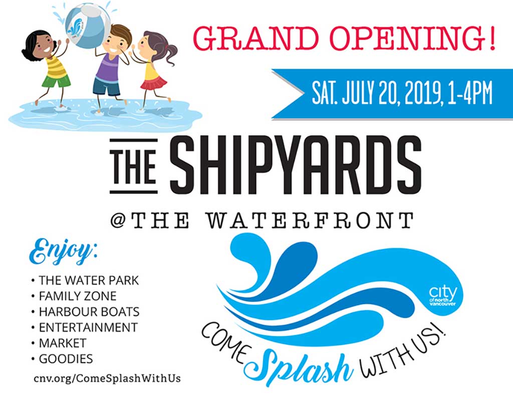 Come splash with us 💦💦! We're planning a big community event to celebrate the completion of this incredible year-round people place. Tons to see and do for the entire family and all ages. More info @ cnv.org/ComeSplashwith… <a href="/TheShipyardsNV/">The Shipyards</a> #NorthVan #TheShipyards
