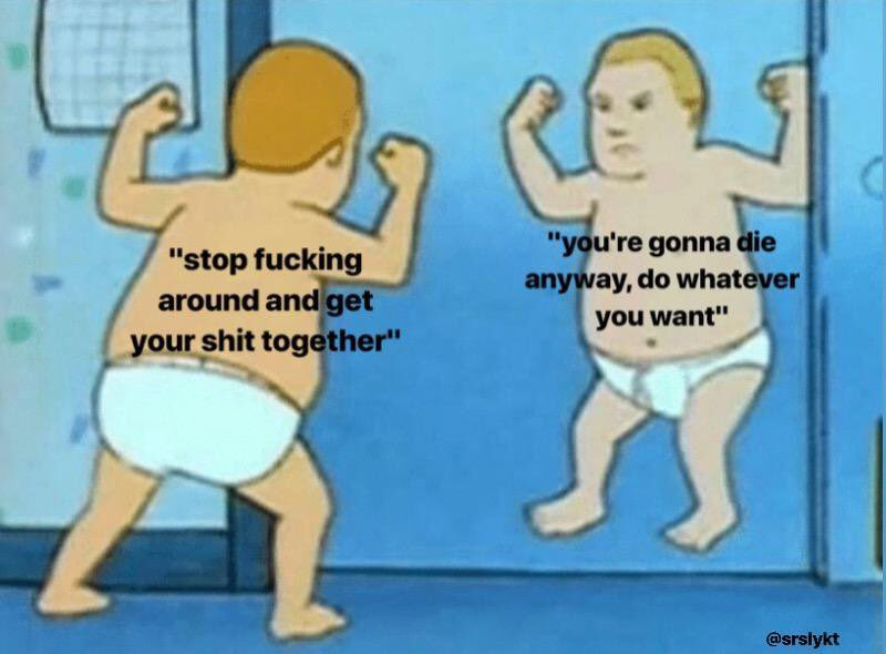 THATJacqueline's tweet photo. Everyday with high functioning depression. https://t.co/EXzcOaWKeB