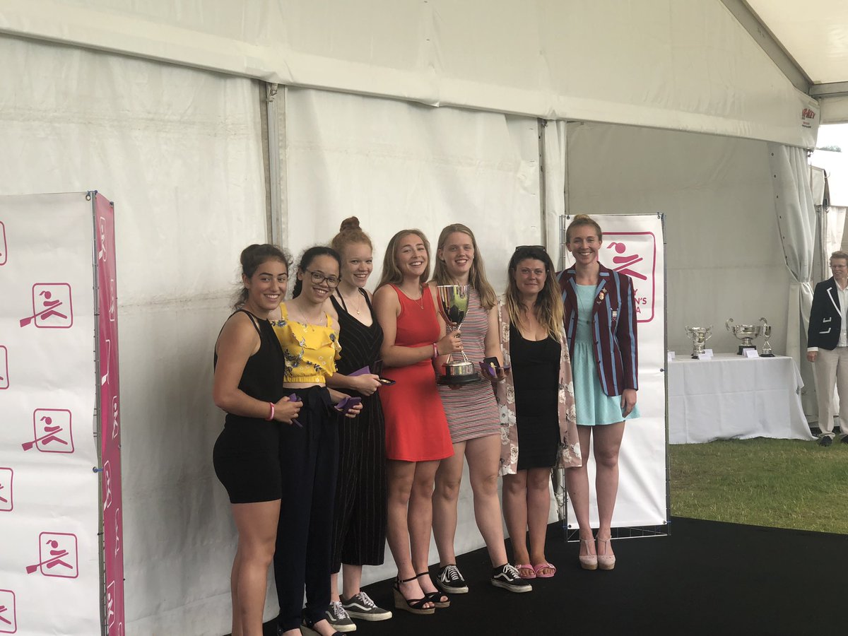 davidbrindle's tweet image. Winners of the Henley Women’s Regatta-2019, West End Trophy for J16 4+! @marlow_rowing @JuniorsMarlowRC @HolyportSport @WycHighSports #yeahMarlow #goBrindles