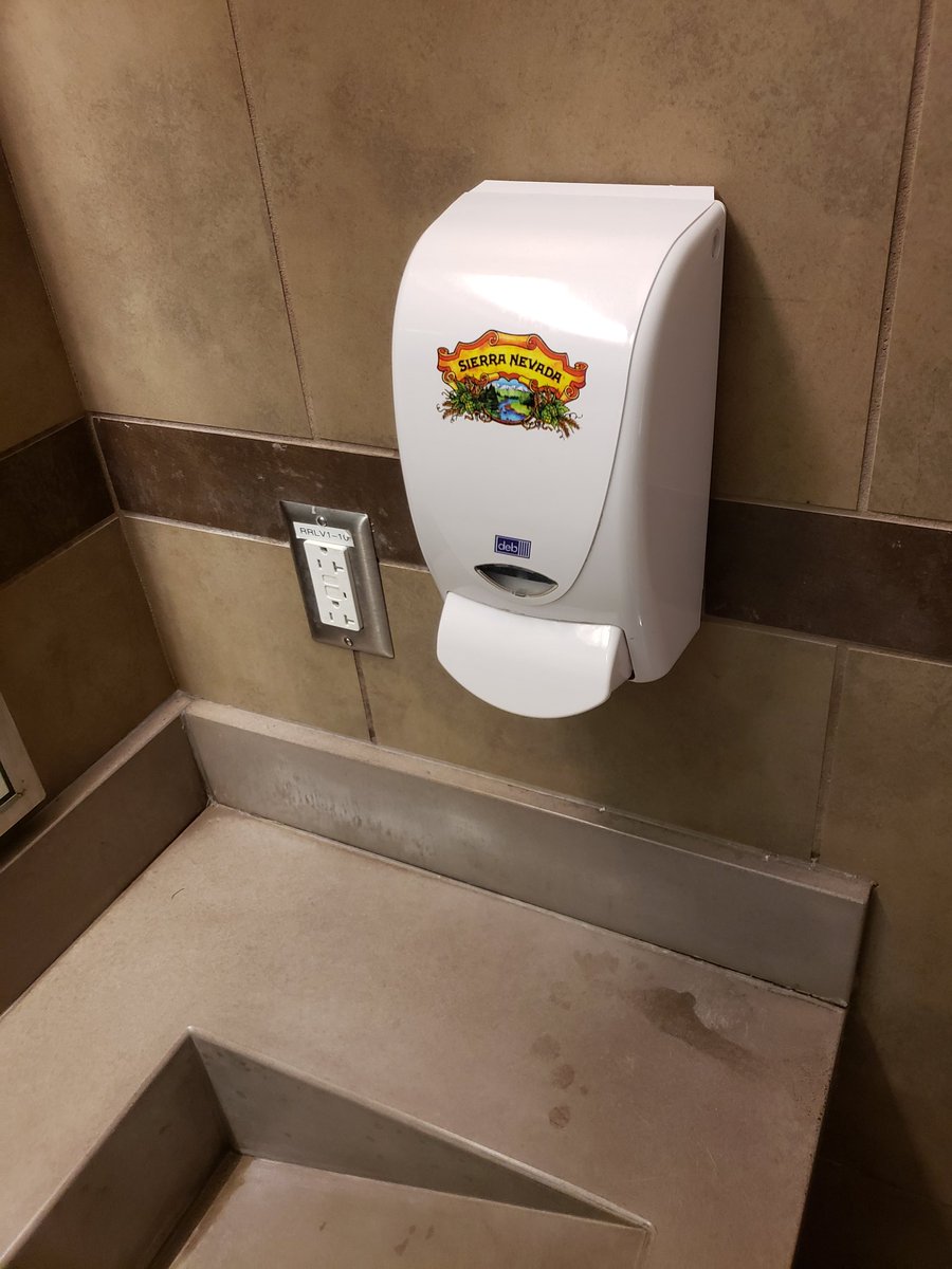 rtallman1's tweet image. In case you're in the men's room and forget where you are. Loving this brewery  #sierranevada  branding!