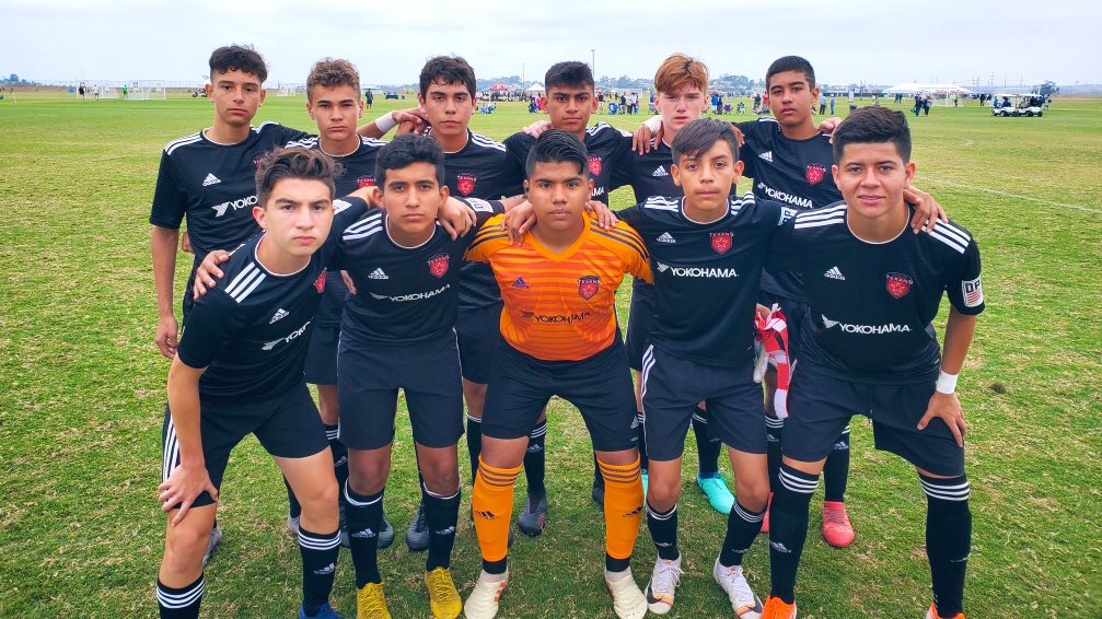 U15 DA Boys kicking off game 3 of <a href="/ussoccer_da/">Development Academy</a> Showcase. Let’s get that W boys! 🔴⚫️💪