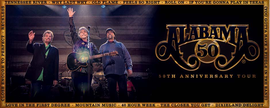 kevconn2's tweet image. Country band @TheAlabamaBand with guests John Anderson and Exile will perform at the Walmart AMP on July 12. bit.ly/AlabamaAnderson. #Alabama, #NWA
