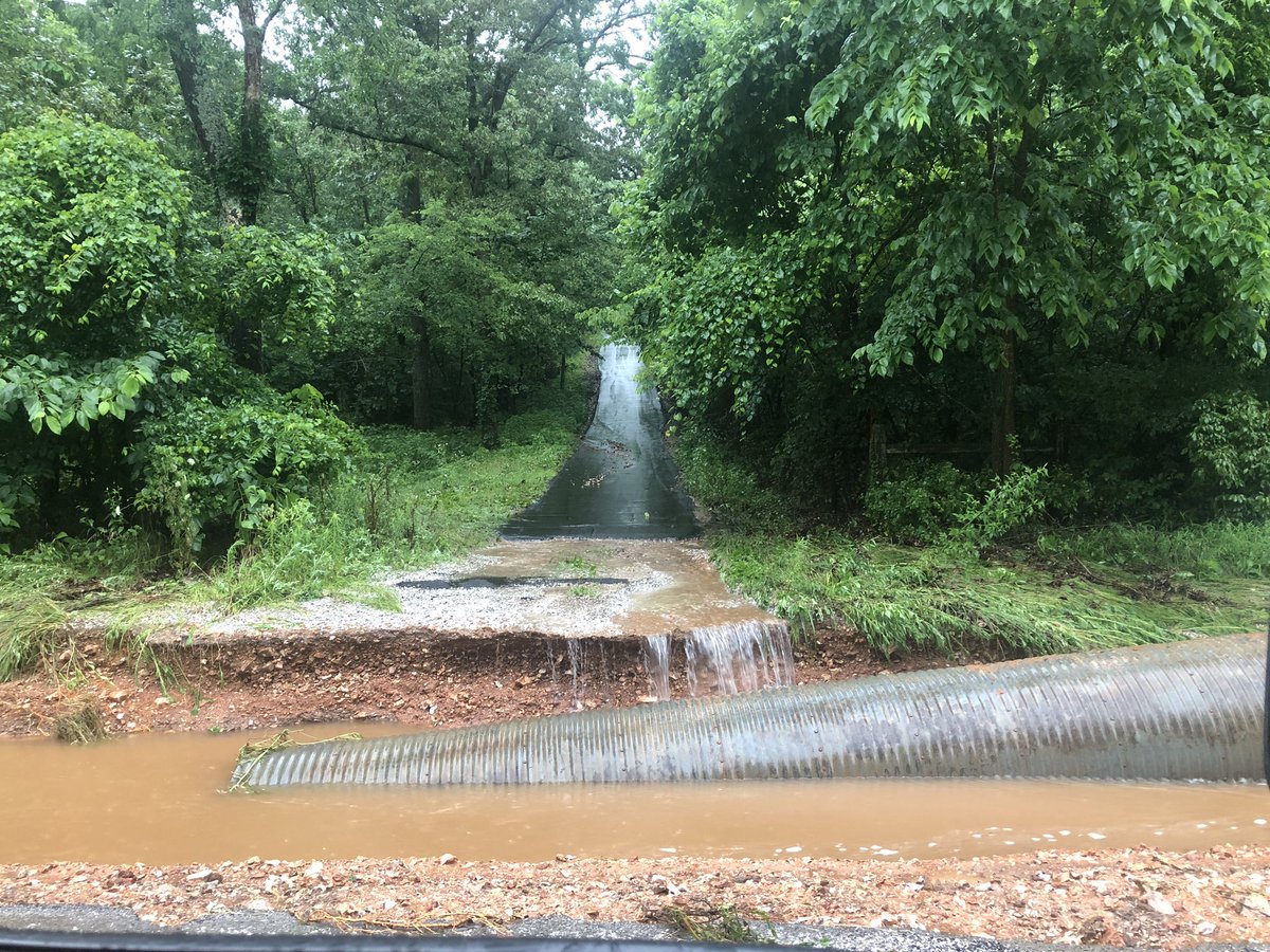Sooo Much Water!! 
Bridge at Mink Road &amp; Spruce is covered!