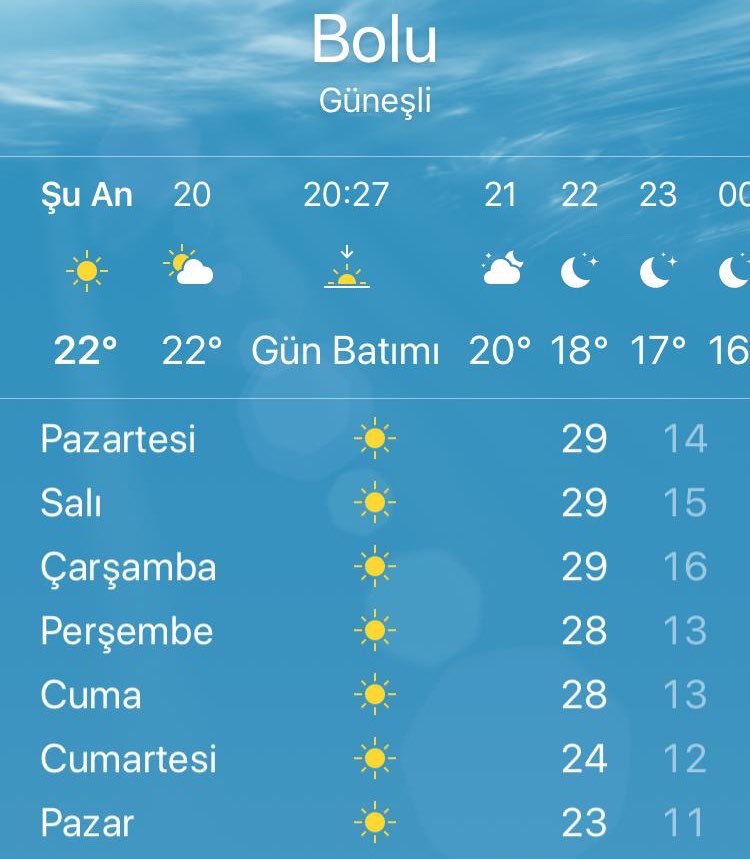 Gözümüzaydın #BOLU 
Yaz geldi #HerşeyÇokGüzelOldu