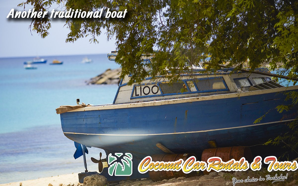 A traditional wooden fishing boat.  These are still used, but not nearly to the same extent they were years ago.  #fishing #boat #barbados #ocean #beach #explorebarbados