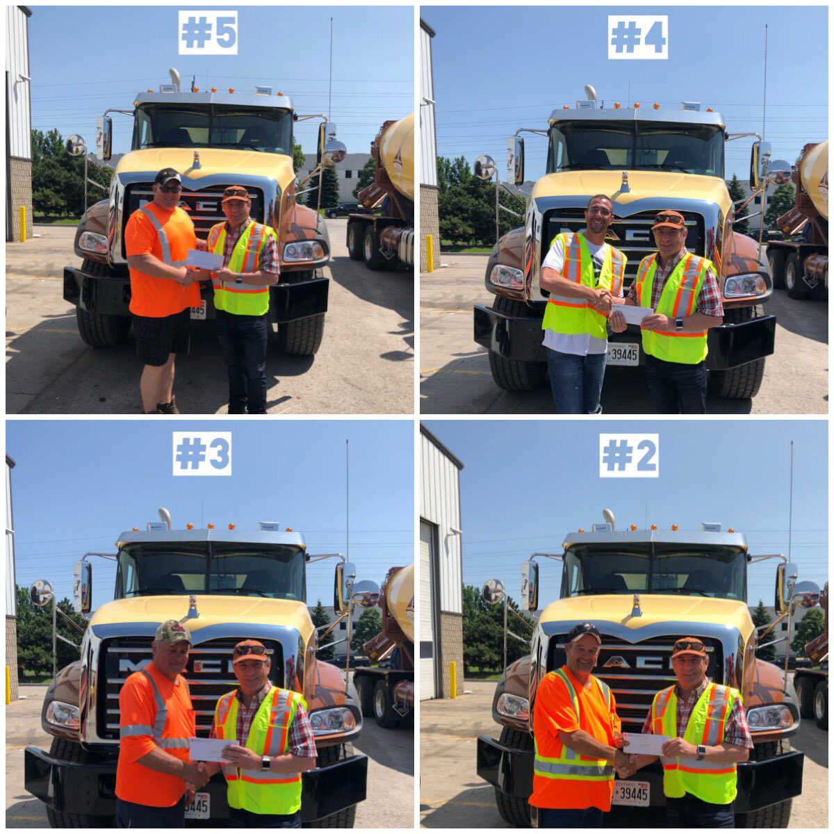 The results are in and winners #5-#2 are...

#5 Tony Parks - <a href="/StMarysCBM/">StMarysCBM</a> 
#4 Joe Campobasso - <a href="/Lafarge_Canada/">Lafarge Canada</a> 
#3 Mike Reitzel🥉 - Hogg Fuel &amp; Supply
#2 Shawn Ronin🥈 - Miller Concrete

Congratulations! Up next, our grand prize winner! 🏆

#TruckRodeo