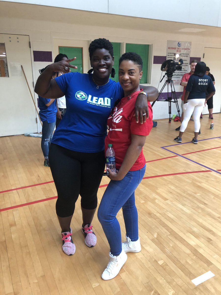KStewartLEAD's tweet photo. Nothin happenin here...just havin all the fun at #GoHoopDay w/ our @Laureus_USA fam. Atlanta Sport For Good Leadership Council in the building @TDOverton @RyanMcNeil47  @PlayworksGA @LEADAtlanta https://t.co/RXVGs7Ois8