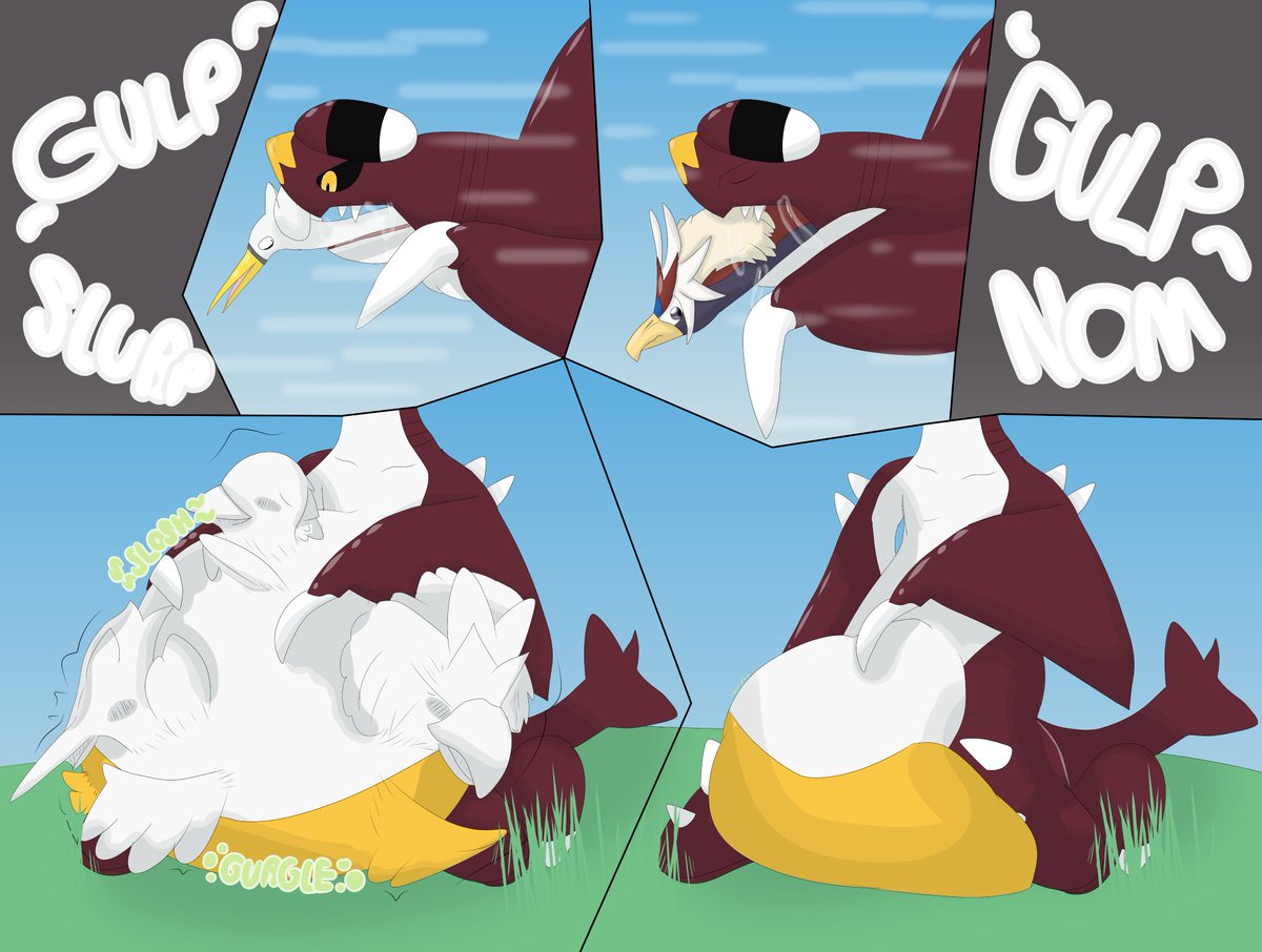 Dinner For A Sylveon On Twitter Garchomp And Some Birds Vore