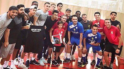 SportingMD's tweet image. ⁣LET’S GO SPORTING! 🏟🏐⠀
⠀
In last night’s Falcão USA Futsal Tour Men’s Exhibition, SMFC take down Christos FC Tri-City 5-1. Goals by Orlando (2), Chantel, Wysocki &amp;amp; Shaw.⠀
⠀
Sporting squad pictured here with legend, Falcão, and Diego Freestyle. Awesome DMV #Futsal event!