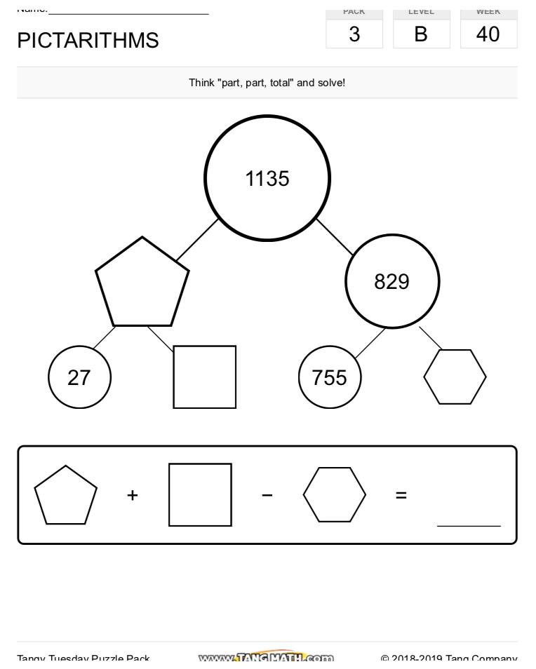 gregtangmath's tweet photo. Summer's officially here! Am working on my Math Plus handout for session on Math Centers. Solving lots &amp; lots of our puzzles. Want to make sure teachers know why each puzzle is designed the way it is and skills/standards/strategies it teaches. What's good about this one for Gr 2? https://t.co/FrxCxumAf6