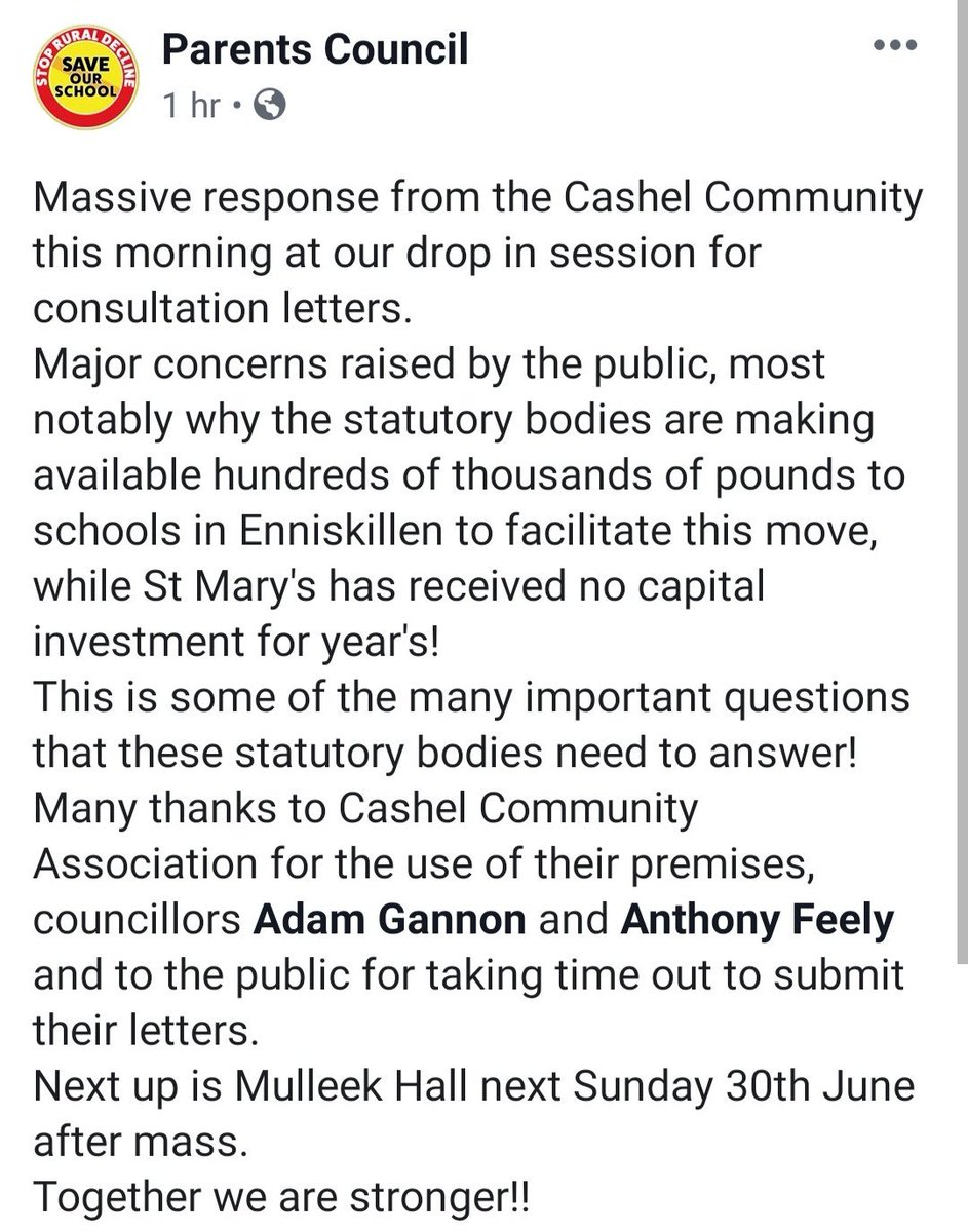 CllrAdamGannon's tweet image. Great response in Cashel this morning for the @brollagh campaign
Plenty of objection letters written &amp;amp; signed, looking forward to getting more done soon!