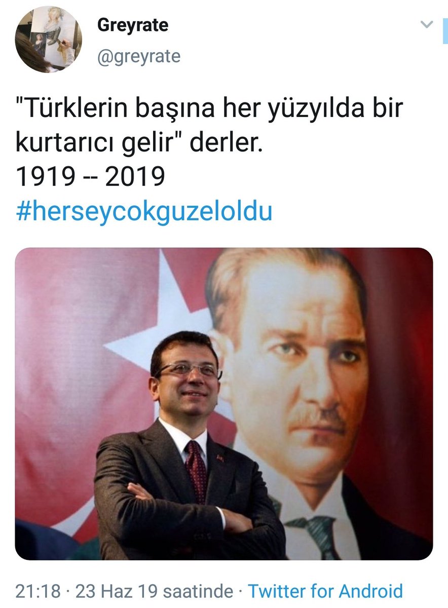 Kurtuluşu bir kişiden beklemek! Gerçekten hiçbir şey değişmiyor. #Secim2019istanbul