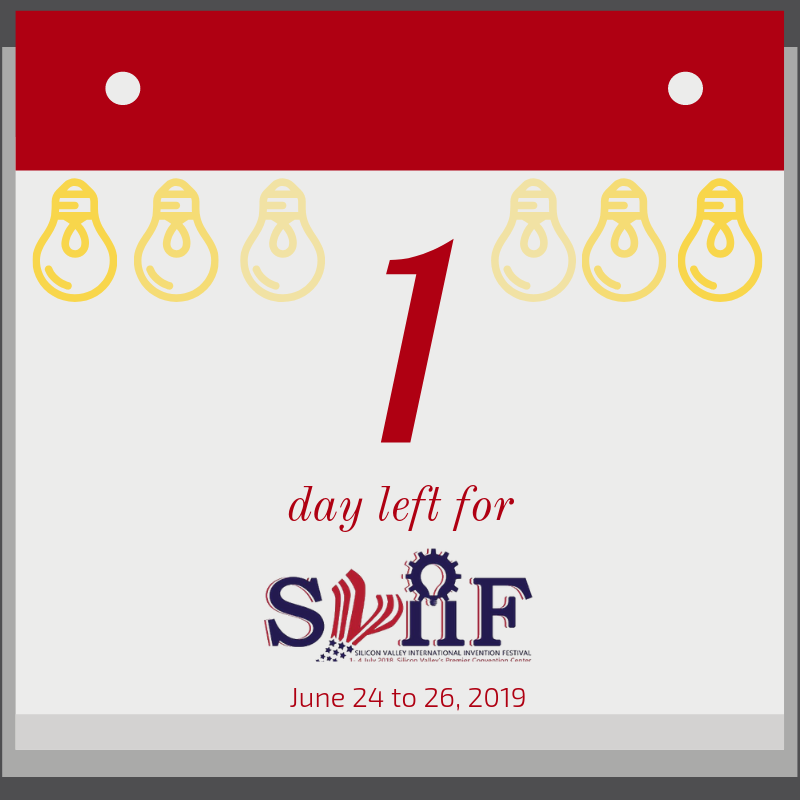 Tomorrow is the DAY for the biggest invention festival in SV! We hope to see you there. 

#sviif19

Tickets: sviif-expo-santa-clara.eventbrite.com