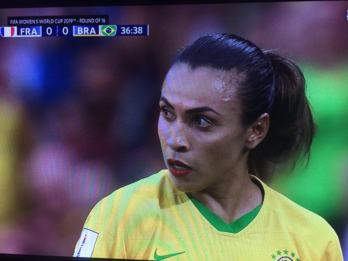 EFFINGGill's tweet photo. Why the hell is Marta wearing makeup.  #WWWC2019 https://t.co/NfGj9upTuw