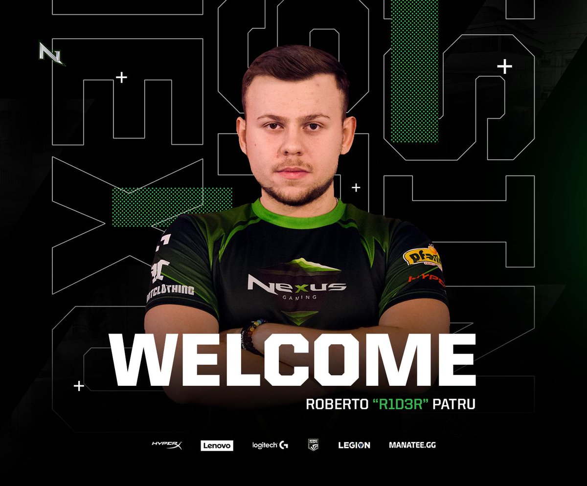 NexusGamingRo's tweet image. Welcome back, @r1d3rCSGO! 💚

We are pleased to announce the acquisition of @r1d3rCSGO, who will evolve on our main CS:GO roster.

We also want to declare that @COSMEEENCS parted ways with our organisation, and we wish him the best.

The future is bright. 💚

#NexusRising