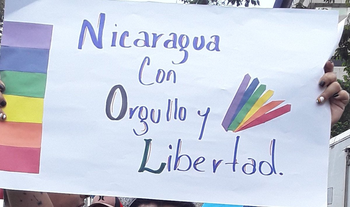#SosNicaragua en el #pridecostarica 🌈