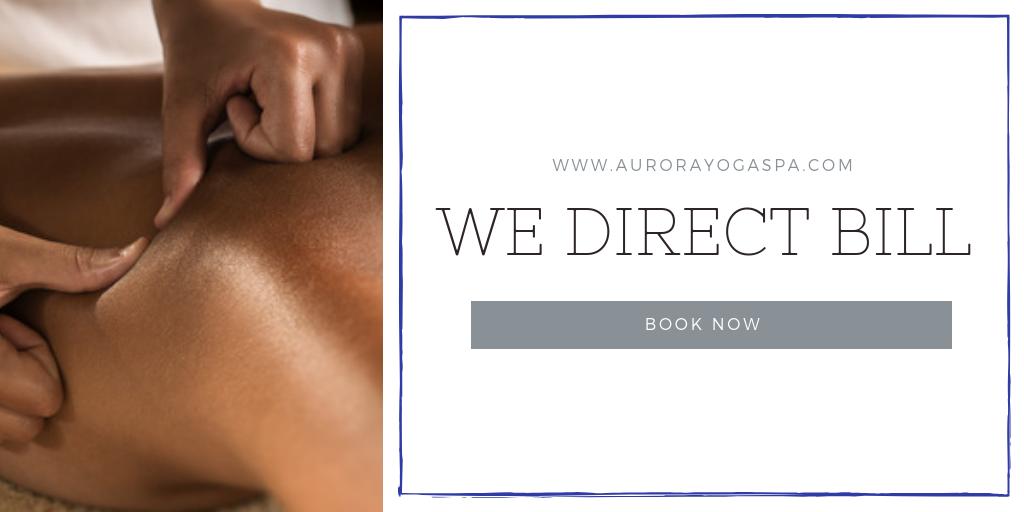 Just one more reason to book your next massage appointment at Aurora! 

We Direct Bill!