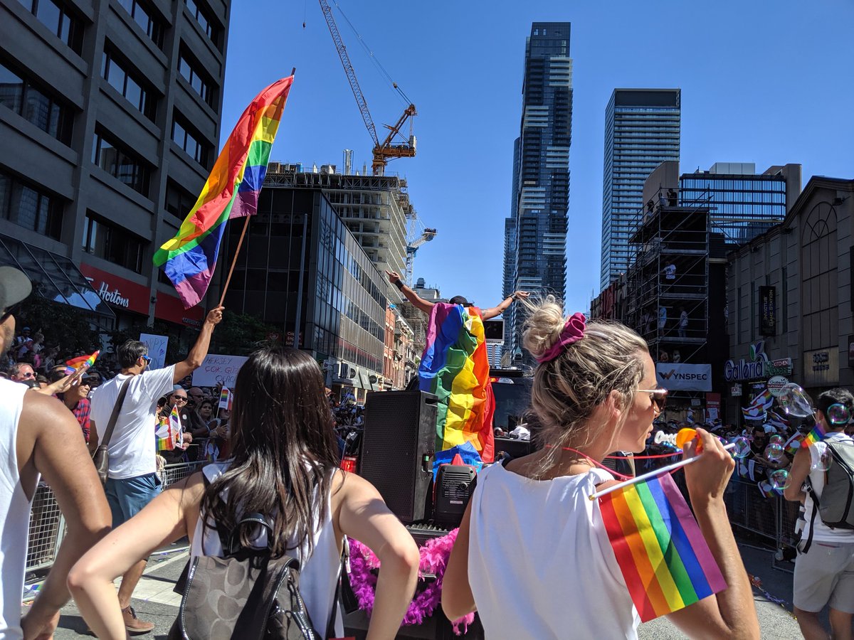 tiwatweets's tweet photo. Don't forget to use the hashtag #proudinsurance if you snap any pics of the #tiwa and #yipt float and marchers! #pride #PrideTO https://t.co/1UyedzBE3E