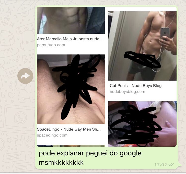 mina qria trocar nude comigo

ai bls

'trocamo'

ai hj do nada ela veio falar q ia me explanar

mal sabia ela q eu era mais ligeiro q ela pensava