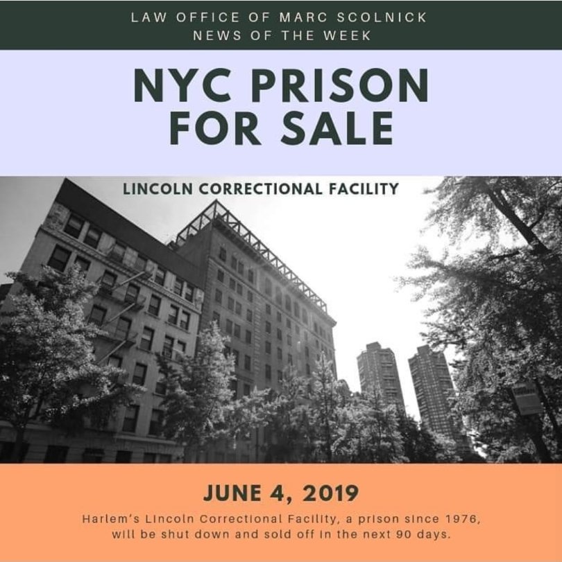 Only in New York would a prison not only be for sale but also be one of the most attractive properties in the city. In such a unique and exciting market as anywhere in the world, our office handles complex real estate issues regularly.

Source: NY Daily News