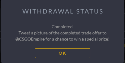 FamsNex's tweet photo. Thank you @CSGOEmpire !!! Went from 53$ to a Bayonet Rust Coat. https://t.co/C8PT7u5dnn