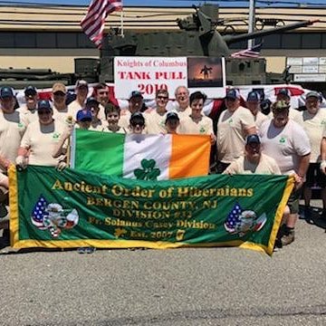 Great morning at Clifton Tank Pull Challenge with Fr. Solanus Casey-Bergen 32 Ancient  Order of Hibernians raising money for Military Wounded.
#Bergen32
#IrishStrong