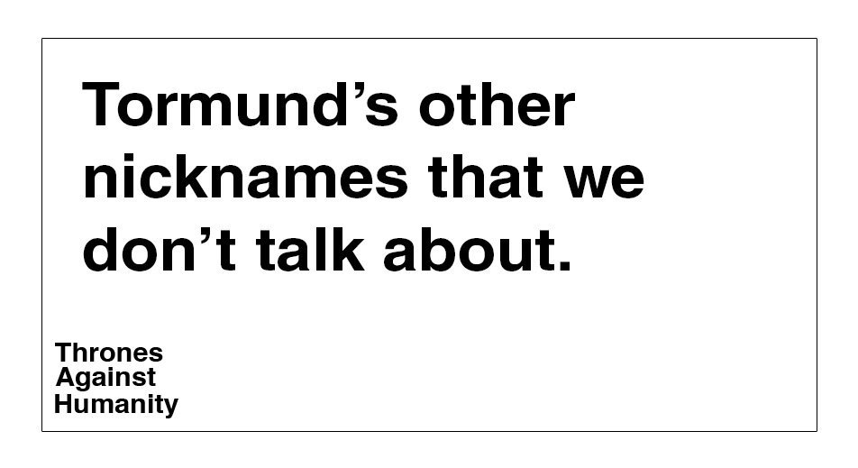 Thrones Against Humanity tweet media