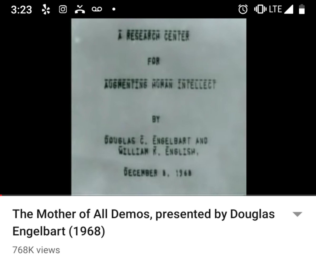 reallyjennareid's tweet image. Engelbart&apos;s mother of all #tech demos still gets me by the heartstrings !!!! feld.com/archives/2018/…
.
#TheMotherofAllDemos #DouglasEngelbart #computers #technology #computermouse #videoconferencing #teleconferencing #hypertext #wordprocessing #hypermedia #bootstrapping