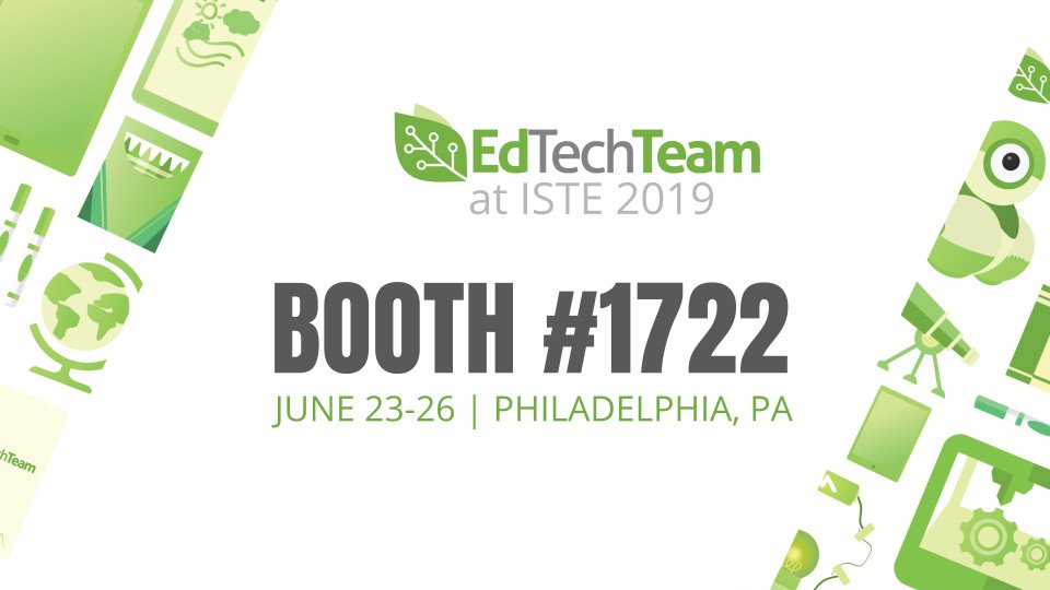 Are you at #ISTE? We’re giving away 1 SET of <a href="/edtechteam/">EdTechTeam, Inc.</a>  PRESS books to a lucky @iste  winner at booth 1722! Just LIKE, RETWEET and TAG 2 educators WITH #ISTE19 #EdTechTeam in this tweet to be entered! Ends 6/26. Want more? Be a part of the action: edtechteam.com/iste-2019/