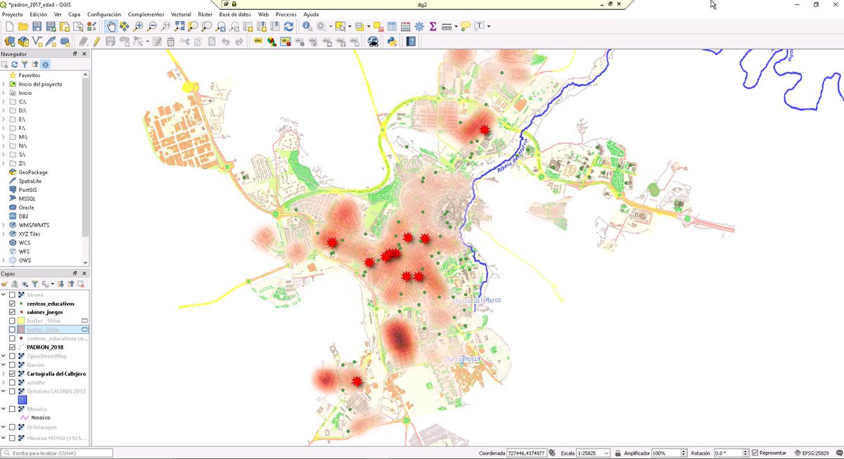 Colectivos sociales de Aldea Moret claman contra las casas de apuestas vía <a href="/EPExtremadura/">El Periódico Extremadura</a> elperiodicoextremadura.com/noticias/cacer…
Análisis de distancias gracias a <a href="/qgises/">QGIS ESP</a> <a href="/qgis/">QGIS</a> <a href="/opendatacc/">Open data Cáceres</a> ide.caceres.es
Población de entre 12 y 18 años con situación de salas de Juegos y centros docentes