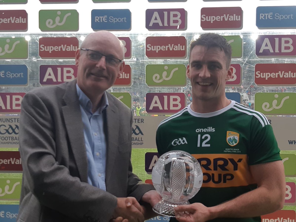 Congratulations to Stephen O’Brien <a href="/Kerry_Official/">Kerry GAA</a> who was named <a href="/AIB_GAA/">AIB_GAA</a> Man of the Match is yesterday’s <a href="/MunsterGAA/">Munster GAA / Comhairle na Mumhan</a> SFC Final!