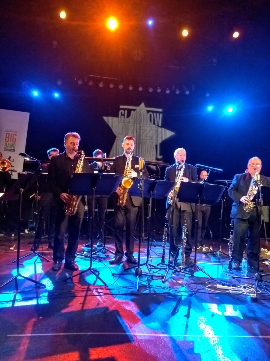 Today was the day of the Big Band Festival! A celebration of the quality, quantity & diversity of Glasgow's big bands. 5 different bands (~100 musicians) performing throughout the afternoon in The Old Fruitmarket, each with their own style & flavour. #Jazz #GlasgowJazzFestival