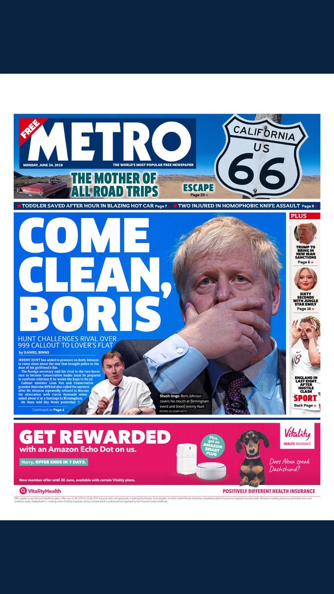 ZacGoldsmith's tweet image. I'm disappointed to see Jeremy Hunt making personal attacks on Boris. 
It‘s hard to believe Party members will be impressed either.