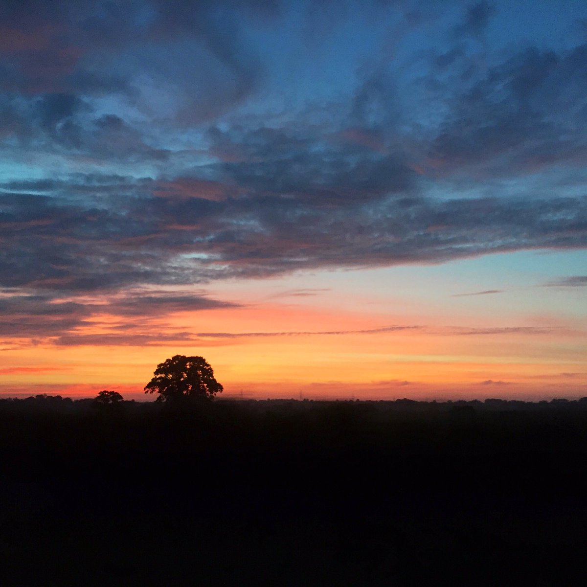 There was a rather spectacular sunrise on the horizon in #Buckinghamshire as we drove home after a late night of dancing. #sunrise #dancetildawn #ceroc