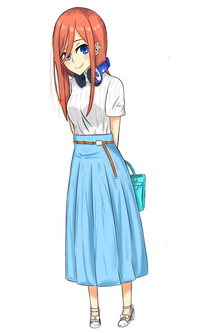 アオさんがTwitterに投稿した中野三玖(五等分の花嫁)のイラスト。