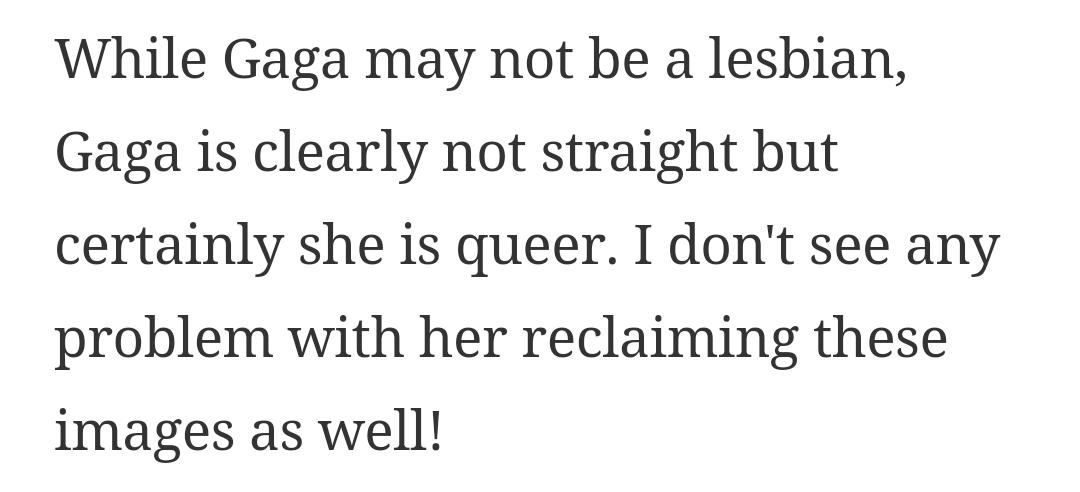 heather cassils, who played gaga's "prison girlfriend", has given a few interviews on her experience (in which she also addresses gaga's sexuality).here are a few links and excerpts. https://gawker.com/5497195/lady-gagas-prison-gf-says-kissing-her-was-electric https://www.out.com/entertainment/interviews/2010/03/15/heather-cassils-lady-gagas-prison-yard-girlfriend?amp https://www.afterellen.com/general-news/70193-an-interview-with-heather-cassils/amp