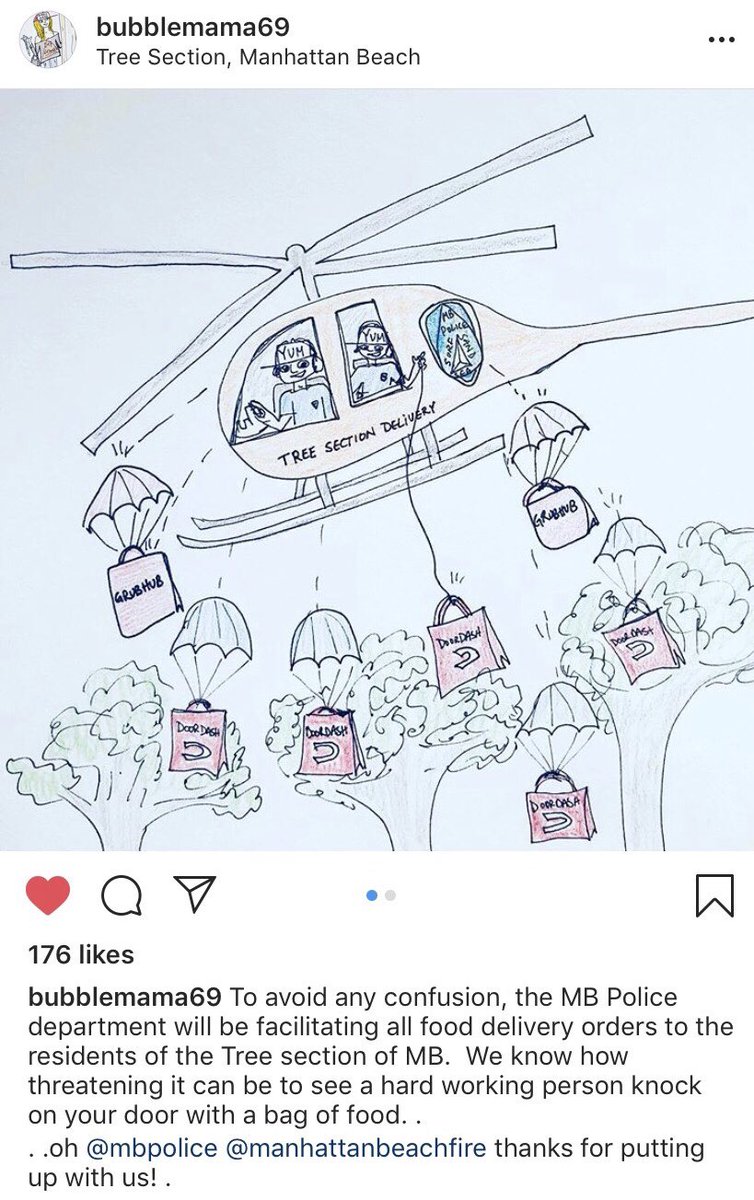 James90266's tweet photo. New @manhattanbchpd food delivery service in the #treesection @citymb @mbparksandrec @MB_Watcher @mbmomof3 @Dig_MB @ManhattanBeachD @RandiTheRealtor @terrymanna @TheSBBubble @napolitanosteve @nhersman https://t.co/TTiyCojUmy