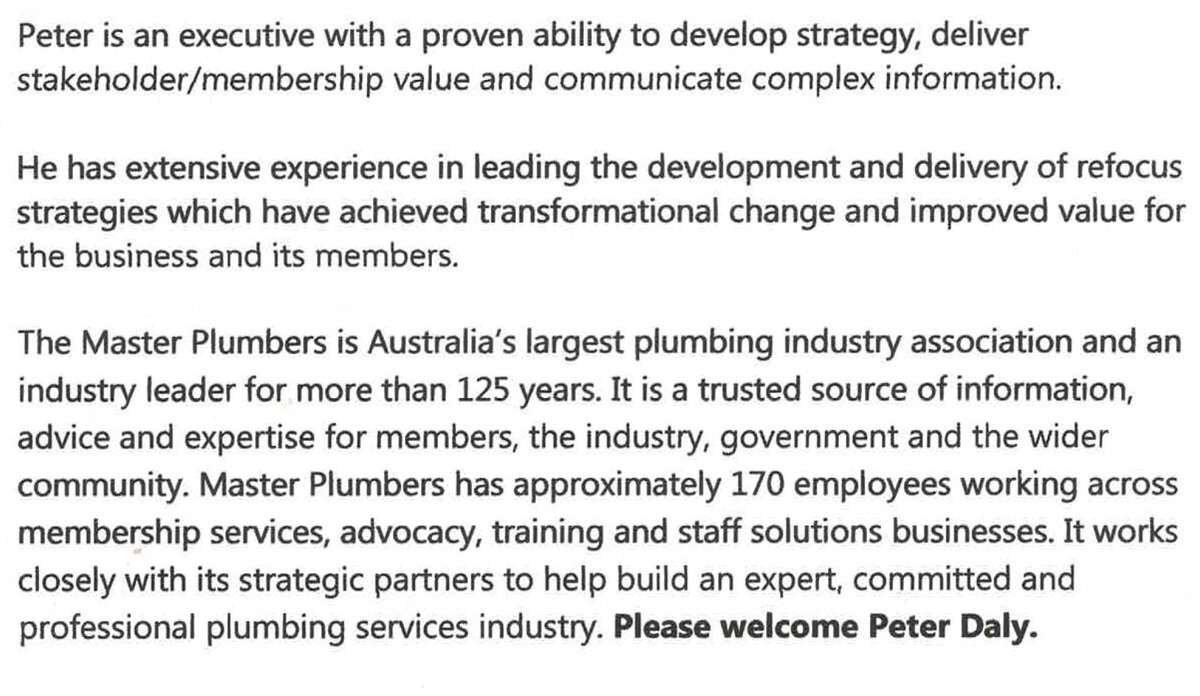 PSCIAAlbury's tweet photo. Peter Daly, Master Plumbers, 1pm Monday #pscia19 https://t.co/DTYqODBNfx
