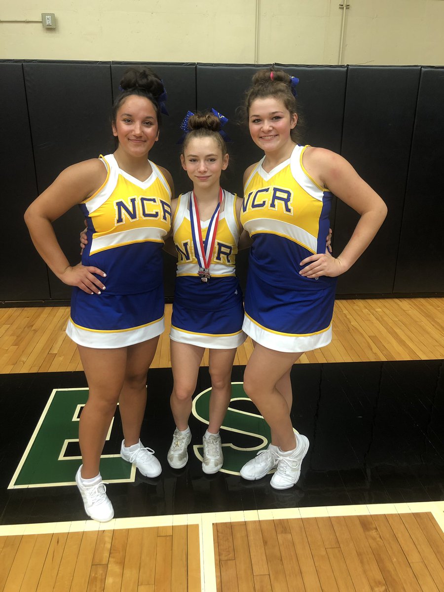 NCR_Cheer's tweet photo. Captain: Madi Jones with Co Captains: Sophia Welch and Lydia Martinez #speedcamp #NewYearNewGoals https://t.co/hJZ14Qf9CA