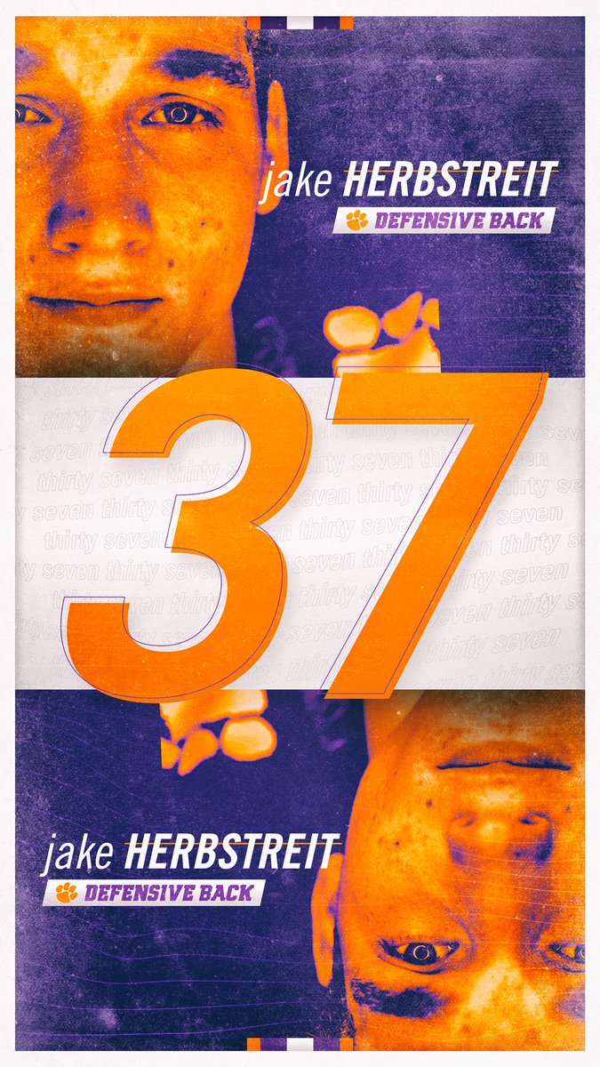 ClemsonFB's tweet photo. Nick Eddis 9️⃣1️⃣
Hamp Greene 8️⃣7️⃣
Jake Herbstreit 3️⃣7️⃣
Tye Herbstreit 8️⃣6️⃣
#ALLIN https://t.co/qEzibJ1Fdi
