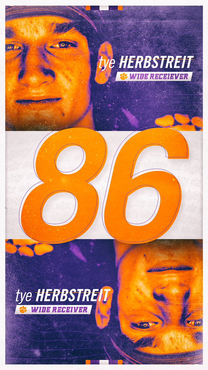 ClemsonFB's tweet photo. Nick Eddis 9️⃣1️⃣
Hamp Greene 8️⃣7️⃣
Jake Herbstreit 3️⃣7️⃣
Tye Herbstreit 8️⃣6️⃣
#ALLIN https://t.co/qEzibJ1Fdi