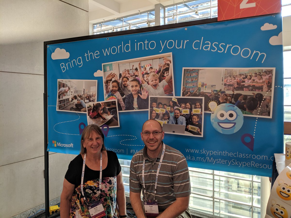 Todd_Flory's tweet photo. Come learn about @SkypeClassroom at our poster session at #ISTE19! @murcha #MIEExpert #MicrosoftEdu https://t.co/u9D2Z6mjCh