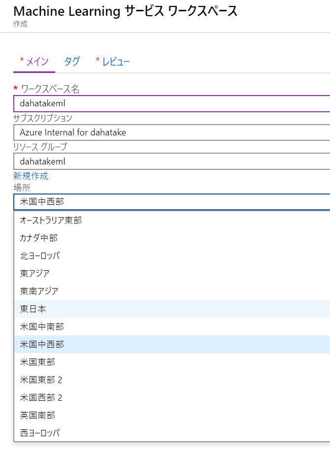 dahatake's tweet image. ㊗!
#AzureMachineLearning services が日本上陸😍!!! 東日本のみですが😎
データストアとの距離が一気に縮まりましたので、Volta分回しまくりです!