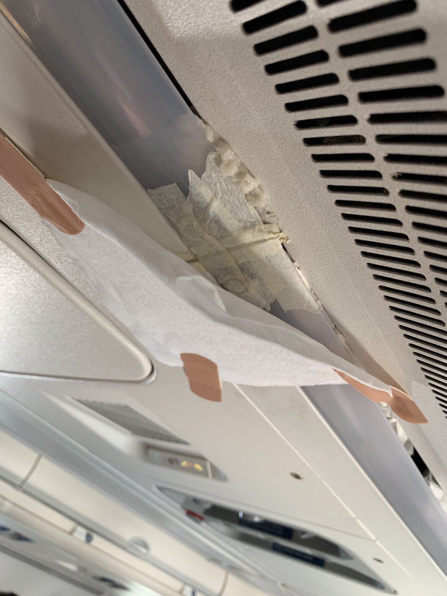 AngieShererTeam's tweet photo. Another terrible @Delta experience last week. The flight attendant offered us a stack of napkins and a few bandaids #deltacurse #anotherbadexperience @SiegelJessica https://t.co/pT77yCoCjW