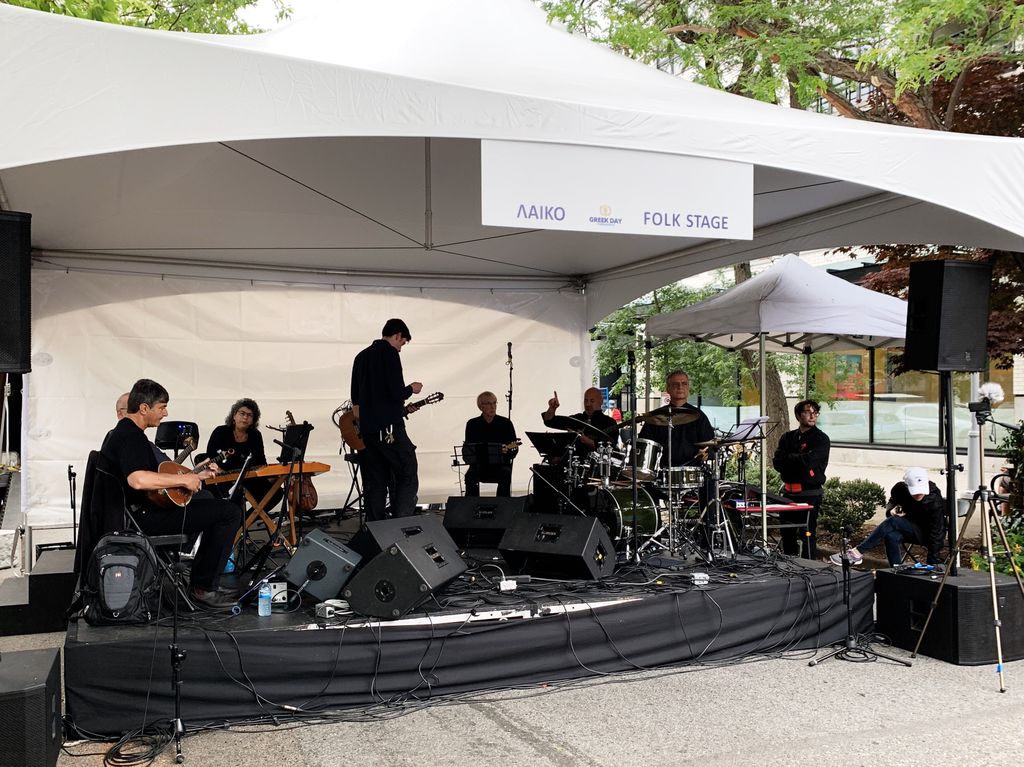 One stage isn’t enough - make sure you visit the Folk Stage for even more Greek performers!