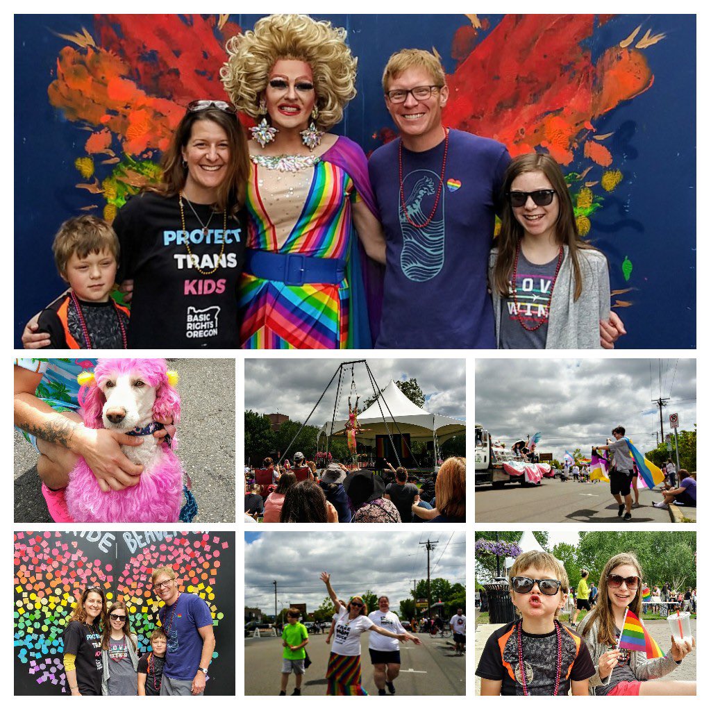Today we celebrated love and acceptance at the first Beaverton Pride Parade! #pride #pridemonth #orleg #orpol
