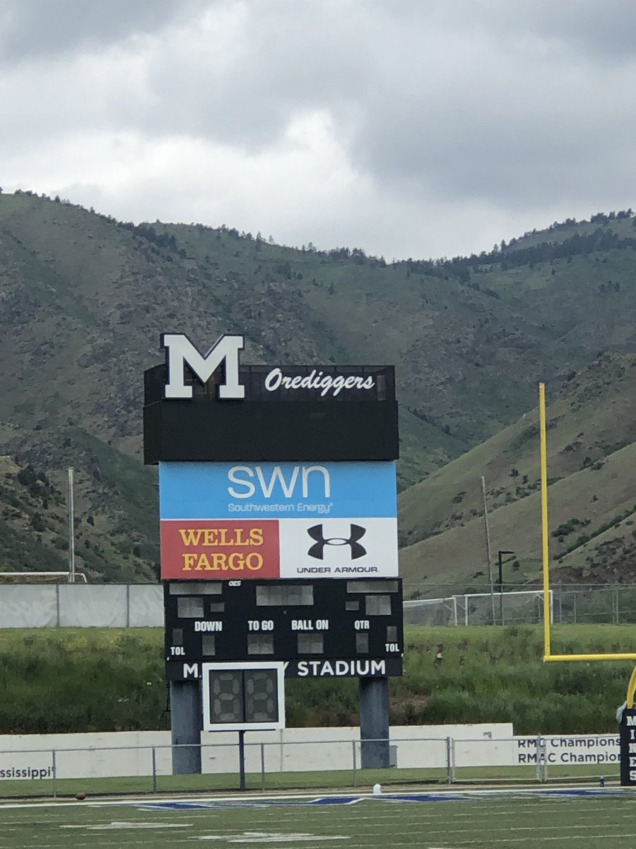 This weekend I had the opportunity to attend Colorado School of Mines prospect camp. Awesome camp, great coaches, and beautiful weather. What an incredible engineering program and even better football program. <a href="/madbacker56/">Coach Brandon Moore</a> @Taia_33 <a href="/greggbrandon1/">Gregg Brandon</a> <a href="/MinesFootball/">Mines Football</a>