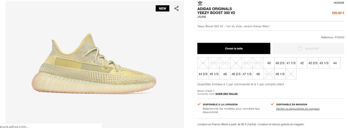 Adidas Yeezy Boost 350 V2 Static Court Order Sasol